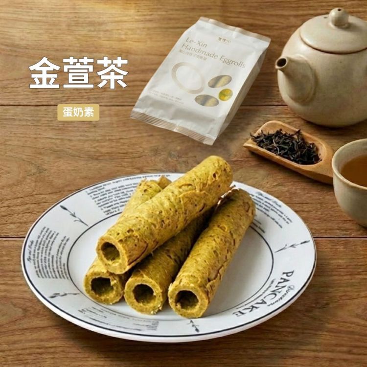 台中伴手禮_禮心手製蛋捲_金萱茶